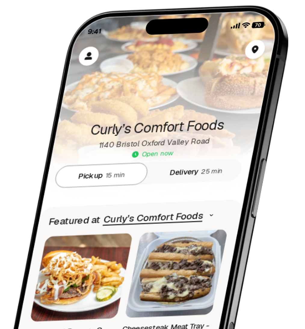 Curly’s Comfort Foods app preview