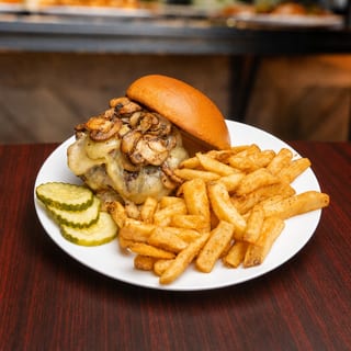 Mushroom Swiss Burger