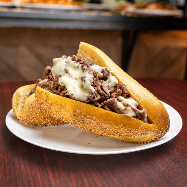 Curly JR Cheesesteak.