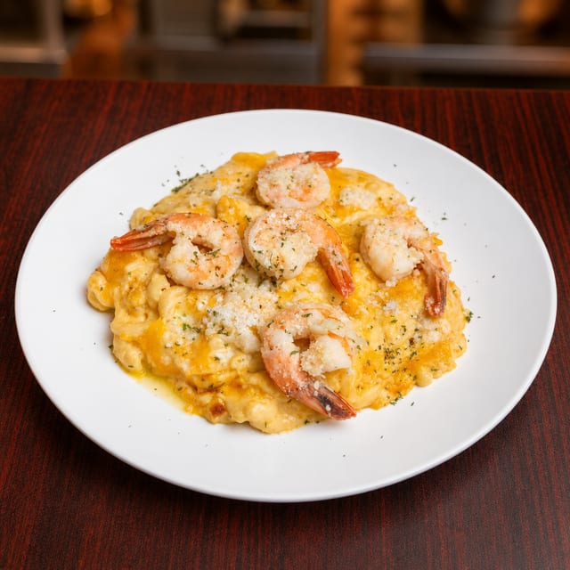 Shrimp Scampi Mac & Cheese.
