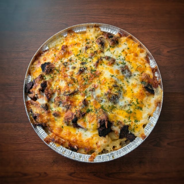 Steak Mac & Cheese.